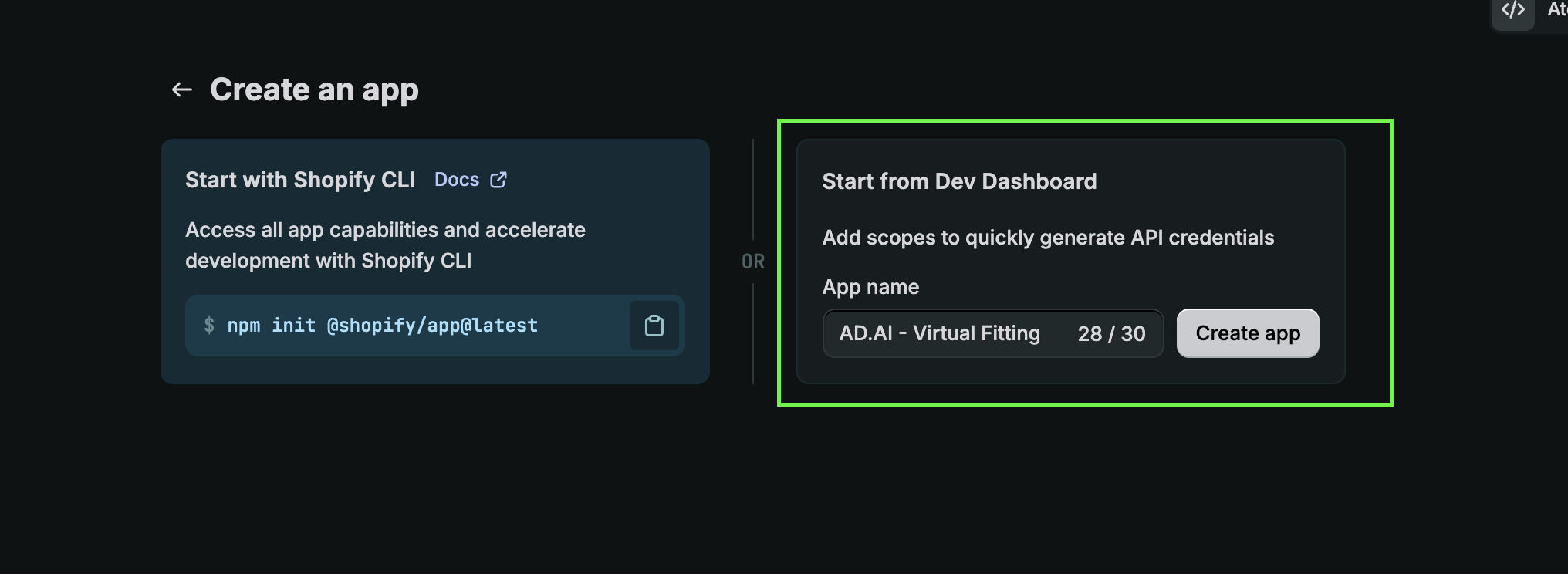 Naming the app
